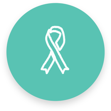 Ovarian Cancer Ribbon Icon